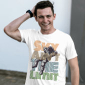 Sky is niet de limiet  afbeelding t-shirt