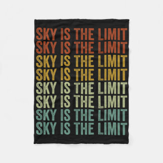 Sky Is The Limit Rock Mountain  Fleece Deken