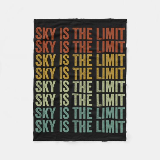 Sky Is The Limit Rock Mountain  Fleece Deken (Voorkant)