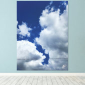 Sky line canvas afdruk (Insitu (Houten vloer))