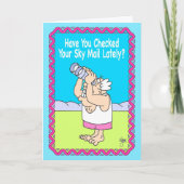 SKY MAIL Carte d'anniversaire (Devant)