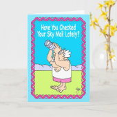 SKY MAIL Carte d'anniversaire (Fleur jaune)