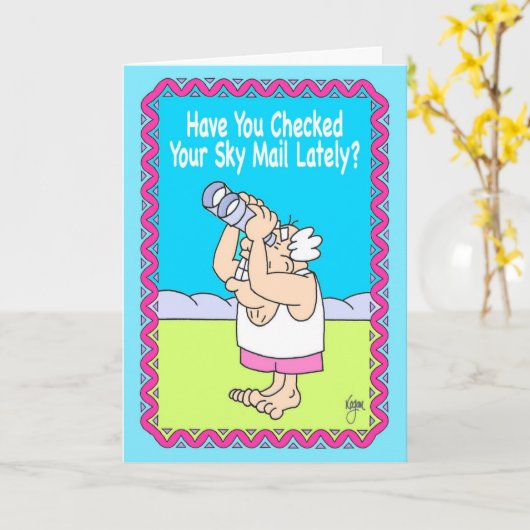 SKY MAIL Carte d'anniversaire (Fleur jaune)