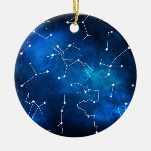Sky Map Constellation Astronomy Lover Keramisch Ornament (Voorkant)
