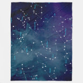 Sky Map Constellations Astronomie Fleece Deken (Voorkant)