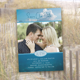 Sky n Water Photo Save Our Date Notice