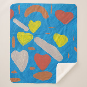 Sky of Love Sherpa Blanket Deken