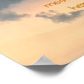 Sky Opening Bright Center Uw bericht Posters (Hoek)