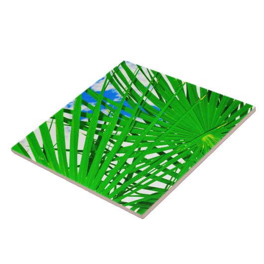 Sky Palm Ceramic Tile Tegeltje (Zijkant)