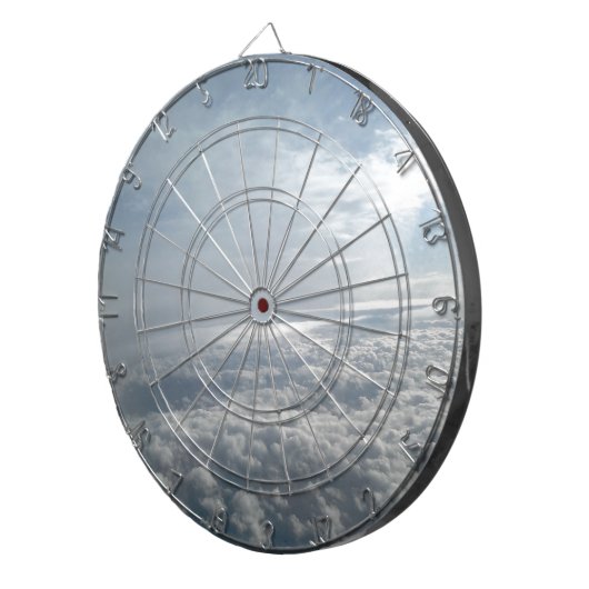 Sky, Plane Uitzicht, prachtige wolken Dartbord (Voorkant Rechts)