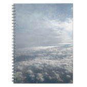 Sky, Plane Uitzicht, prachtige wolken Notitieboek (Voorkant)