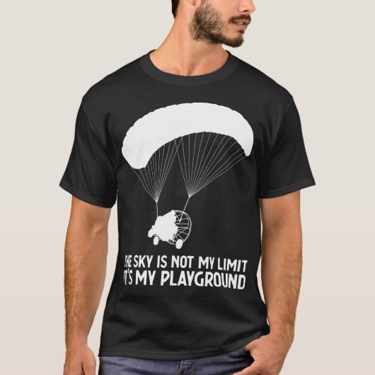 Sky Playground PPC Paragliding Powered Parachute  T-shirt (Voorkant)