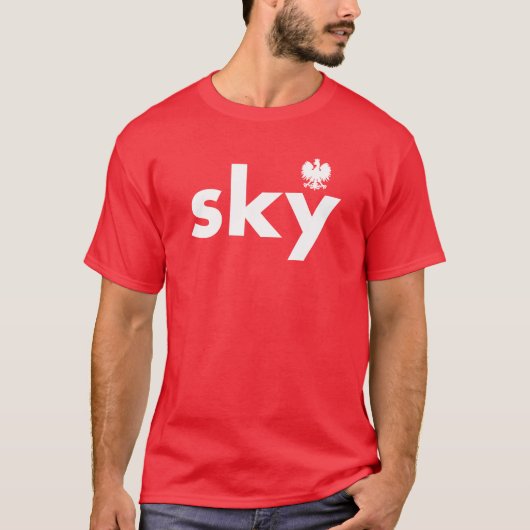 SKY Poolse achternaam Tshirt (Voorkant)