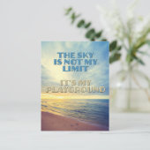 Sky Quote Briefkaart (Staand voorkant)