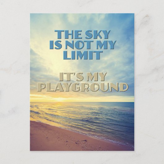 Sky Quote Briefkaart (Voorkant)