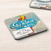 Sky Ranch Motel Sign Bier Onderzetter (Linkerzijde)