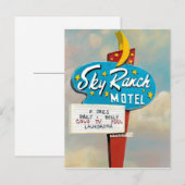 Sky Ranch Motel Sign Briefkaart (Voorkant / Achterkant)