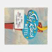 Sky Ranch Motel Sign Fleece Deken (Voorkant (Horizontaal))