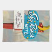 Sky Ranch Motel Sign Theedoek (Horizontaal)