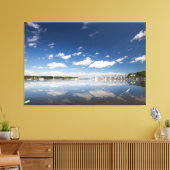 Sky Reflection in the Harbour of Belfast, Maine Canvas Afdruk (Insitu (Woonkamer))