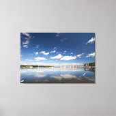 Sky Reflection in the Harbour of Belfast, Maine Canvas Afdruk (Voorkant)
