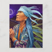 Sky Road Walker Native American Fantasy Art Briefkaart (Voorkant)