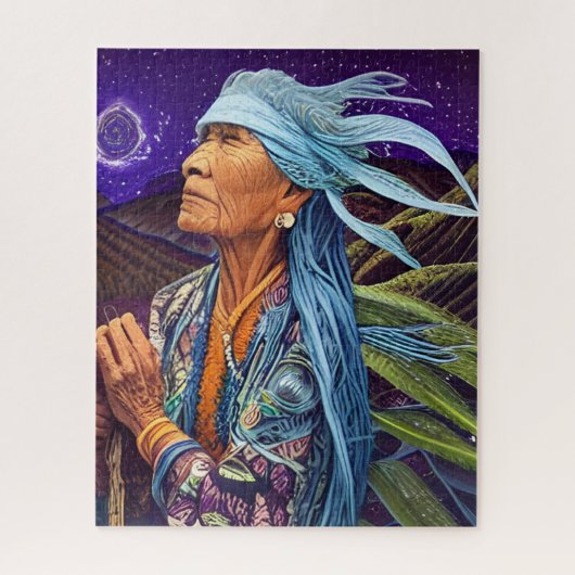 Sky Road Walker Native American Fantasy Art Legpuzzel (Verticaal)