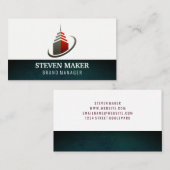 Sky Scraper Building Icon Visitekaartje (Voorkant / Achterkant)