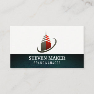 Sky Scraper Building Icon Visitekaartje