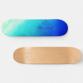 Sky Skateboard Deck, Blue and Green Hues (Horz)