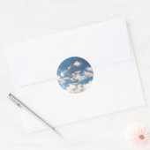 Sky Sparkles Ronde Sticker (Envelop)