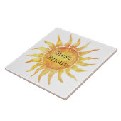 Sky Sun Shine Bright Tegeltje (Zijkant)