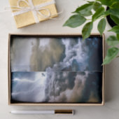 Sky Thunderstorm Clouds-witboek Tissuepapier (Geschenk)