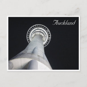 sky tower auckland nz briefkaart