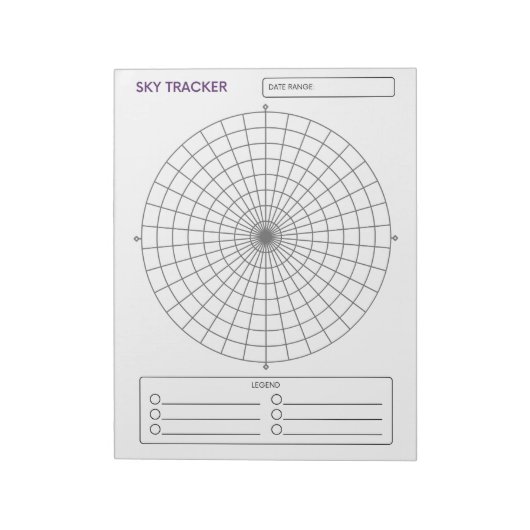 Sky Tracker Notitieblok (Gedraaid)