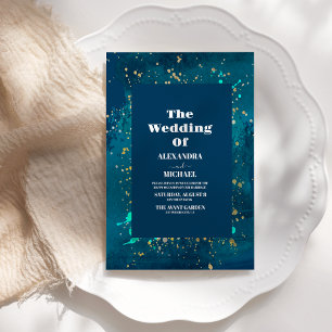 Sky Volle Maan Celestial Galaxy Sterren Bruiloft Kaart