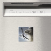 "Sky Warrior" Bald Eagle Gifts Magneet (Insitu (Vaatwasser))