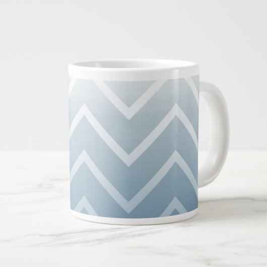 Sky White Chevron Espresso Kop (Voorkant rechts)