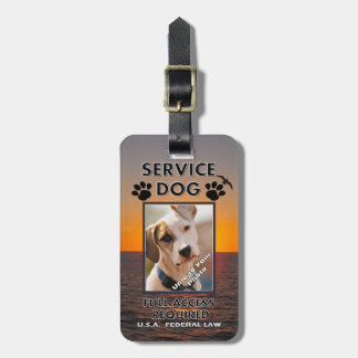 Skybird Service Dog Photo ID Bagagelabel