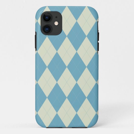 Skyblue et Mint Arglye iPhone 5 Coque (Dos)