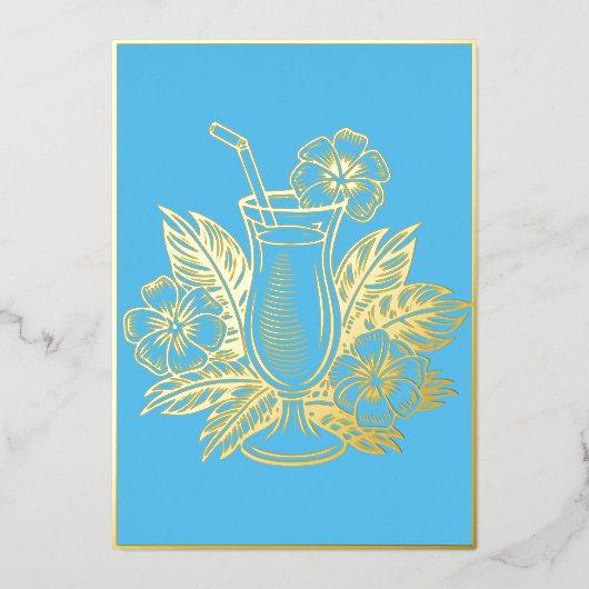 SkyBlue Luxe Gold Cocktail Party Menu (Recto)