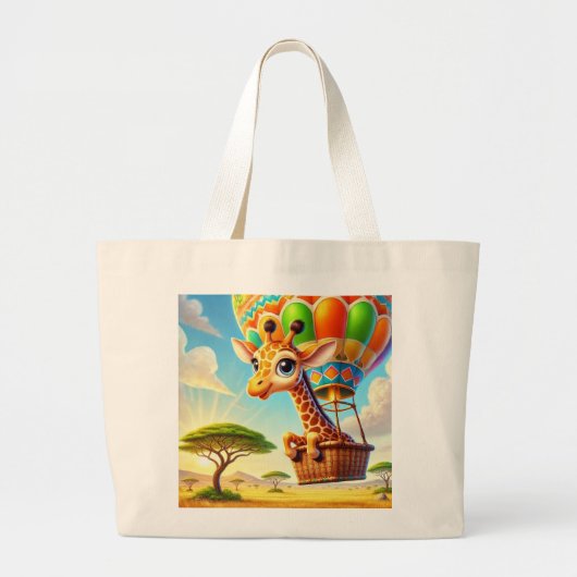 Skybound Safari Grote Tote Bag (Voorkant)
