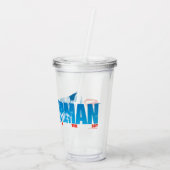 Skybound Superman Silhouette Acryl Drinkbeker (Achterkant)