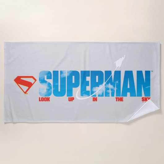 Skybound Superman Silhouette Strandlaken (Voorkant)
