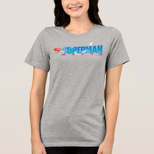 Skybound Superman Silhouette Tri-Blend Shirt (Voorkant)