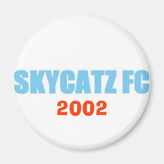 SKYCATZFC TEXT 2002 Magnet (Devant)