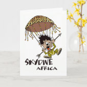 Skydive Africa Happy Birthday Kaart (Gele Bloem)