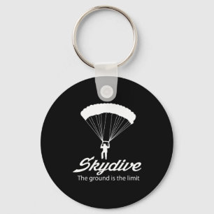 Skydive de grond is de grens sleutelhanger