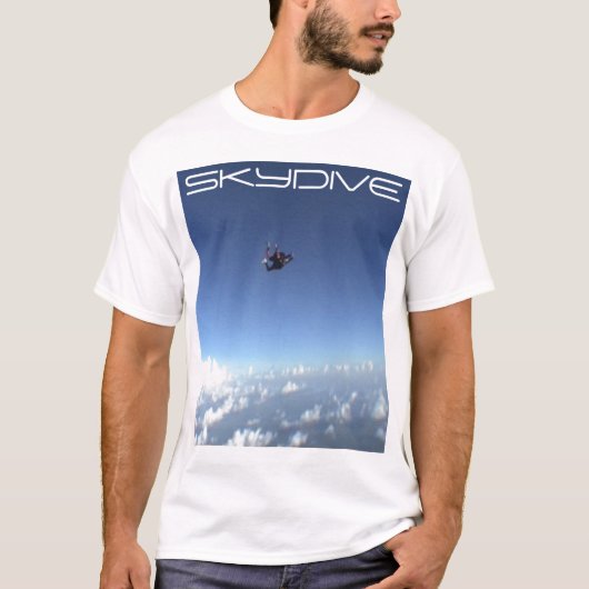 skydive parachute clouds night shirt (Voorkant)
