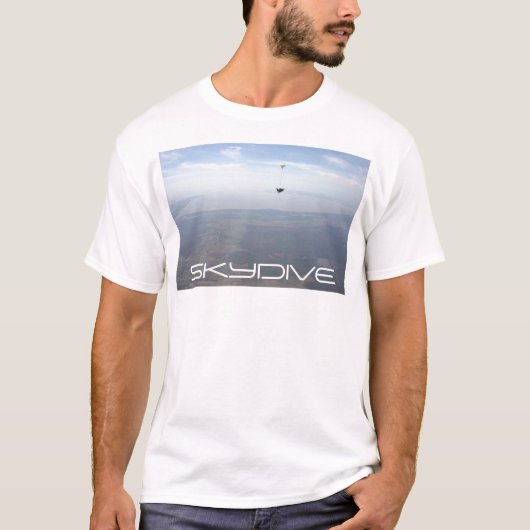 skydive parachute clouds t-shirt (Voorkant)